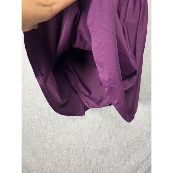 J. Crew Women's 12 One-Piece Halter Wrap Swimsuit Swimdress Burgundy Purple - Picture 5 of 9